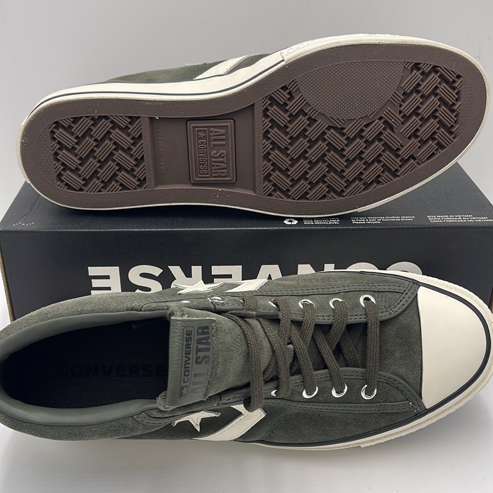 Converse Men's Black High-Top Sneakers A09463C
STAR PLAYER 76 MID CAVE GREEN - Picture 3 of 16